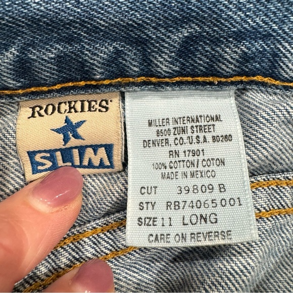 Vintage 90s Rockies Rocky Mountain High‎ Rise Mom Jeans size 11 - Picture 6 of 8